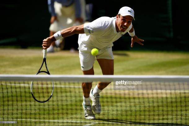 Bautista Agut equipped himself well in his first Grand Slam semifinal, but ultimately fell to the top seed (Getty Images/Matthias Hangst)