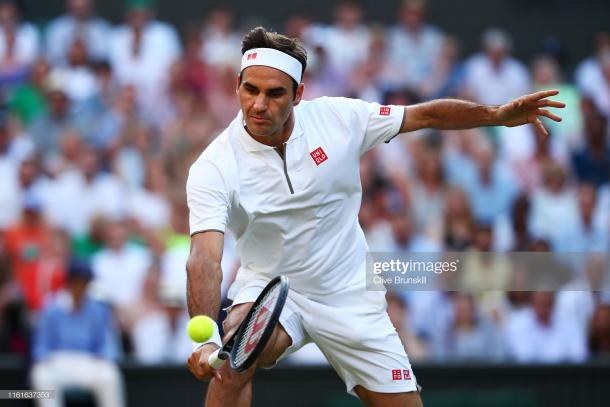 Federer was in full flight in the third set/Photo: Clive Brunskill/Getty Images