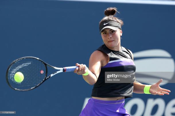 Bianca Andreescu will look to reach the second week on her main draw debut | Photo: Mike Stobe/Getty Images