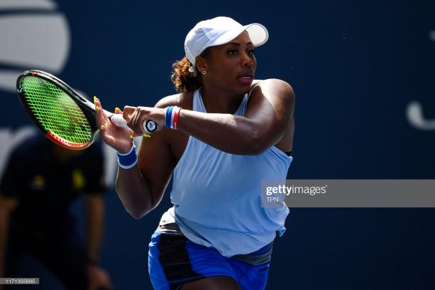Taylor Townsend's forehands were lethal today | Photo: TPN/Getty Images
