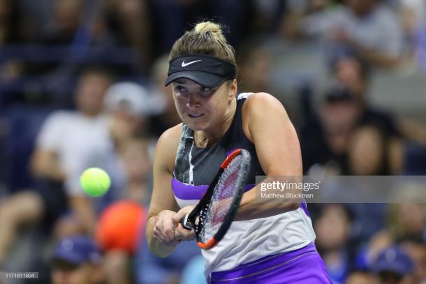 Elina Svitolina will contest her first US Open quarterfinal against fellow debutante Johanna Konta | Photo: Matthew Stockman/Getty Images 