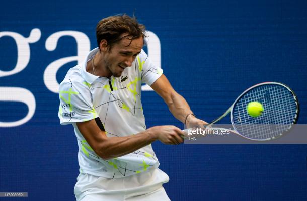 Medvedev continues his incredible run through the hard court summer/Photo: TPN via Getty Images via Zimbio