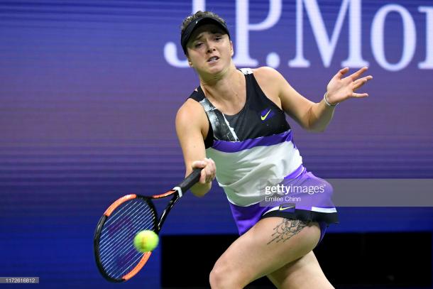 It was a frustrating day at the office for Svitolina | Photo: Emilee Chinn/Getty Images