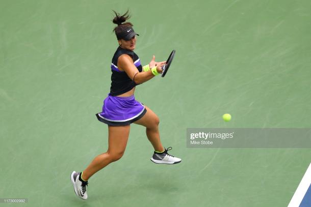 Andreescu was flying through the match until nerves kicked in | Photo: Mike Stobe/Getty Images