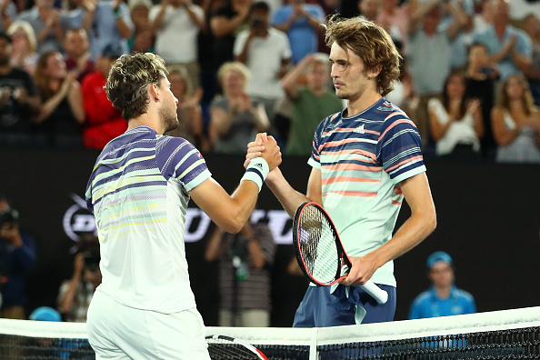 Thiem beat Zverev at the Australian Open earlier this year (Image: Kelly Defina)