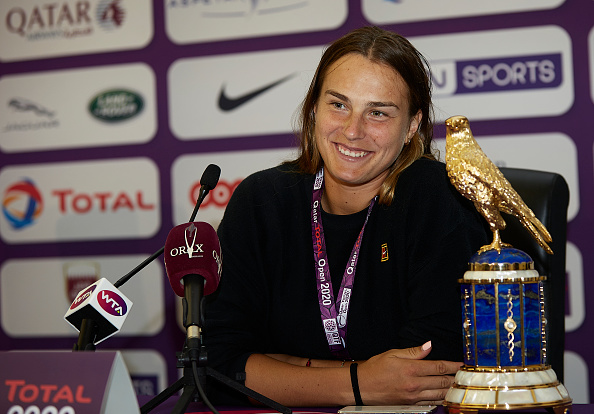 Sabalenka won her sixth career title in Doha in February (Image: Quality Sport Images)