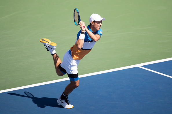 Nishikori at the 2019 US Open (Photo: Tim Corbis)