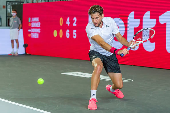 Thiem appeared at several exhibition events during the suspension (Image: Defodi Images)