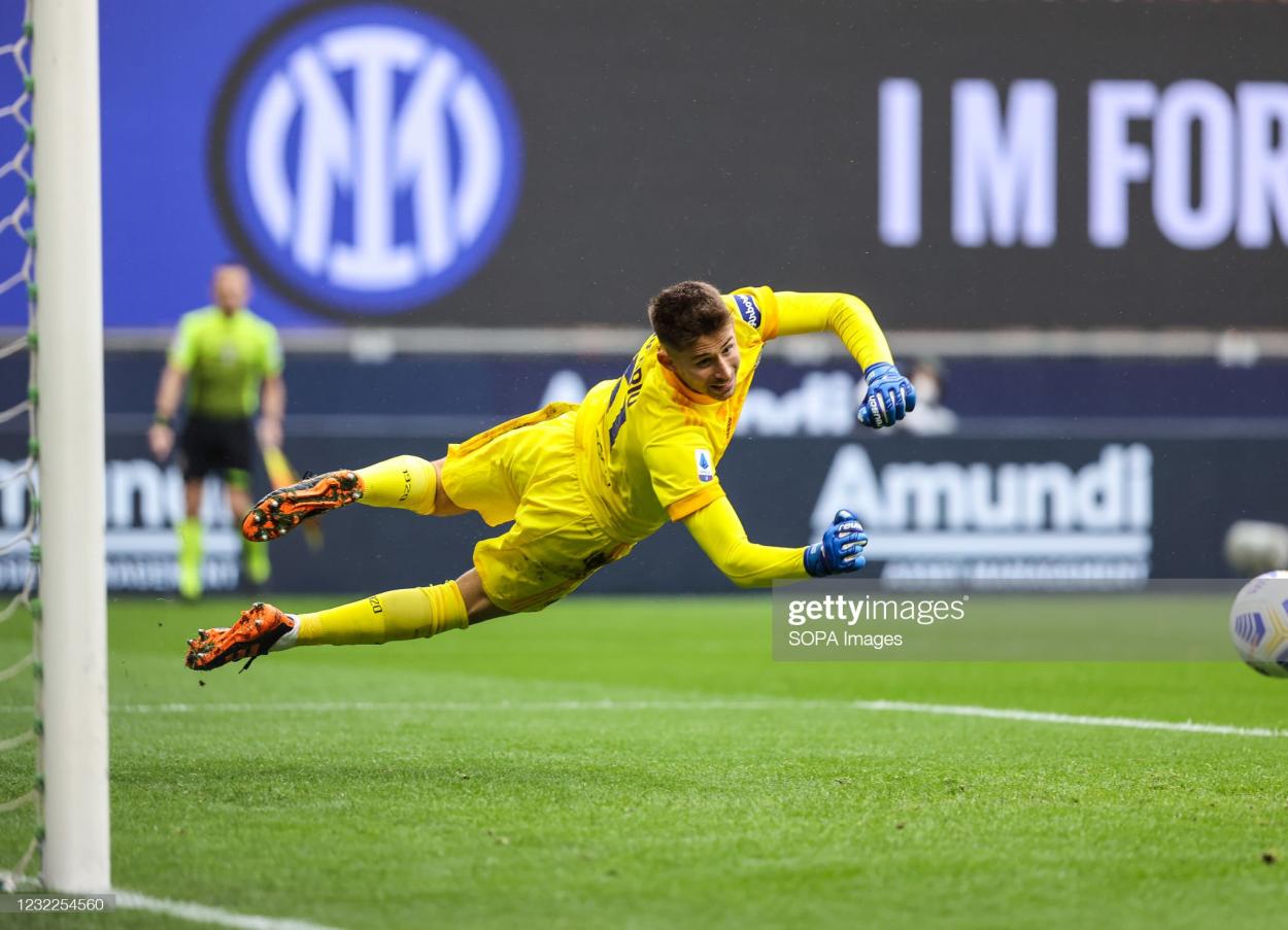 Tottenham goalkeeper Guglielmo Vicario on his leap in the Premier