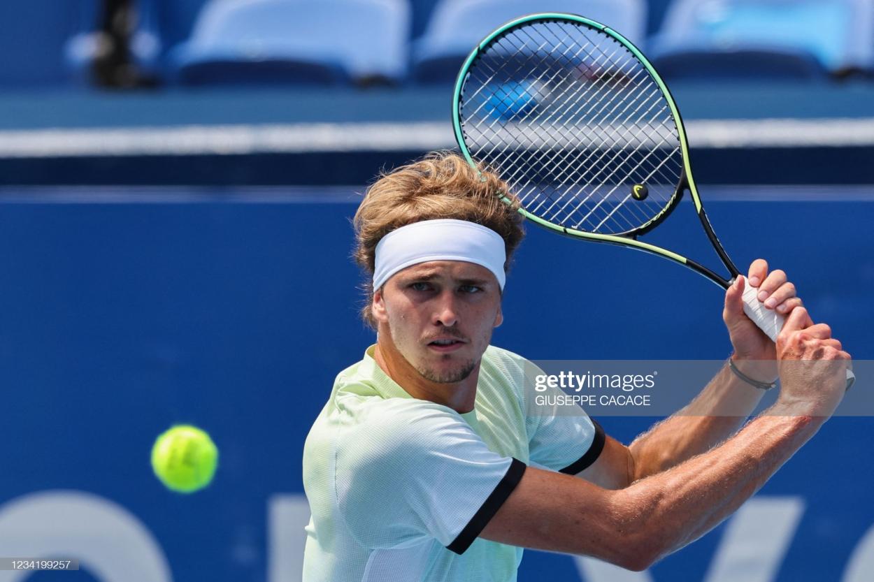 Zverev has looked unbeatable in Tokyo so far/Photo: Giuseppe Cacace/AFP via Getty Images 