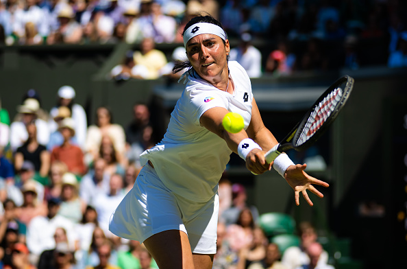 Jabeur in action vs Tatjana Maria (Robert Prange/Getty Images)