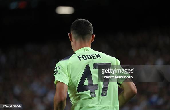 Phil Foden during the charity match between FC Barcelona and <strong><a href='https://www.vavel.com/en-us/soccer/2024/02/01/1170855-bukayo-saka-five-years-on.html'>Manchester City</a></strong>. Photo: NurPhoto, gettyimages
