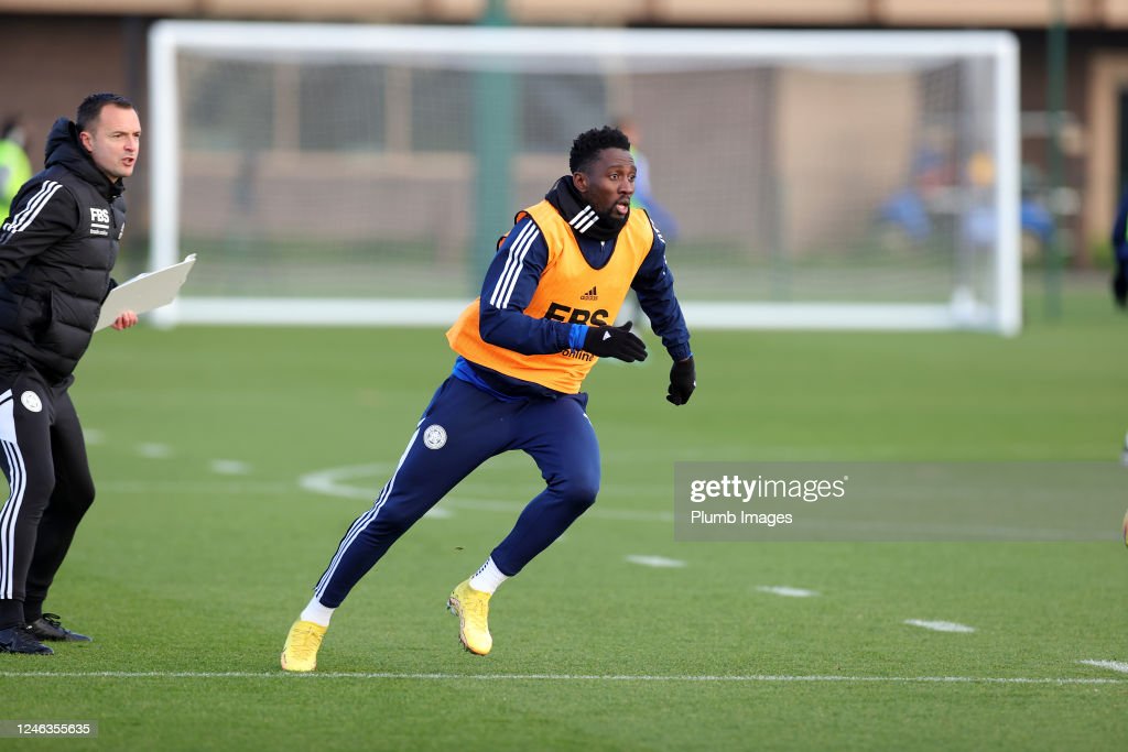 Wilfried Ndidi in training (Photo by Plumb Images/Leicester City FC via Getty Images)