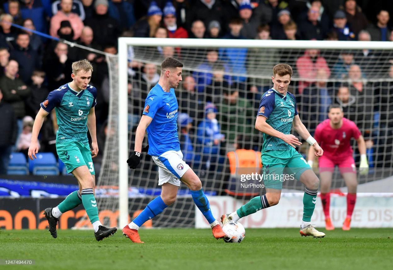 Ryan Colclough could be the Spireites' difference maker this weekend (Photo by Eddie Garvey/MI News/NurPhoto via Getty Images)