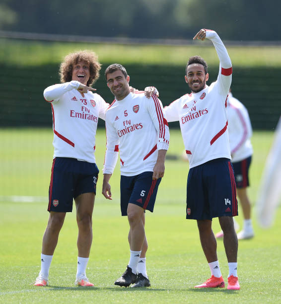 Sokratis admits he has kept in contact with David Luiz and Aubameyang Photo by Stuart MacFarlane via Getty Images