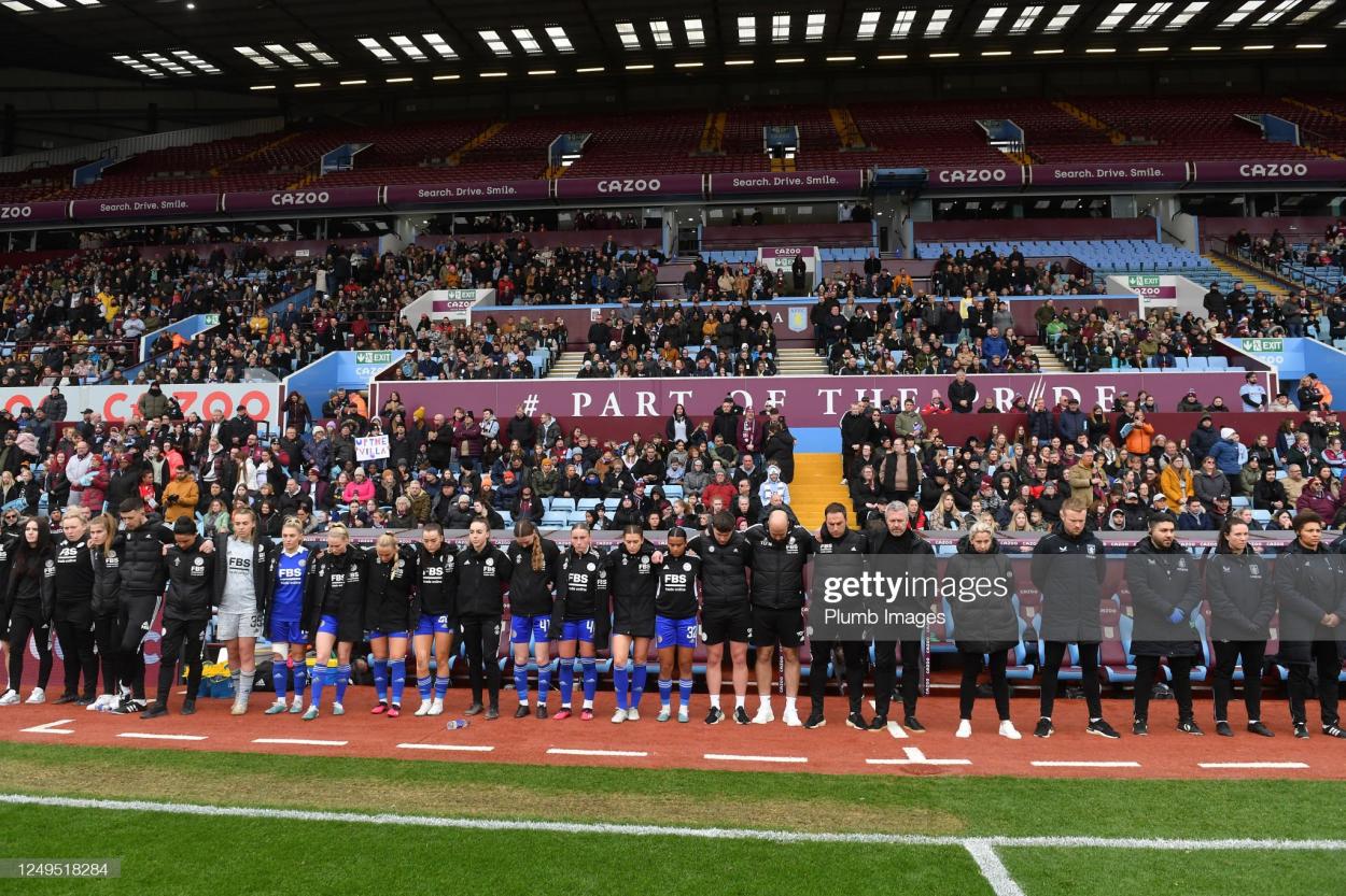 Over 6,000 people attended the game at Villa Park (Photo by Plumb Images/Leicester City FC via Getty Images)