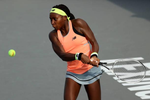 Gauff won the final three games of the match to advance/Photo: Dylan Buell/Getty Images 