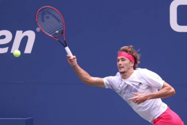 Zverev took his chances when they arose to claim victory/Photo: Al Bello