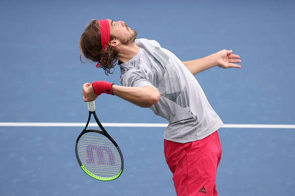 Tsitsipas was untroubled on serve (Image: Al Bello)