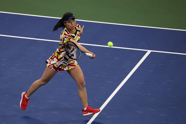 Hibino was unable to respond after losing her early advantage (Image: Al Bello)