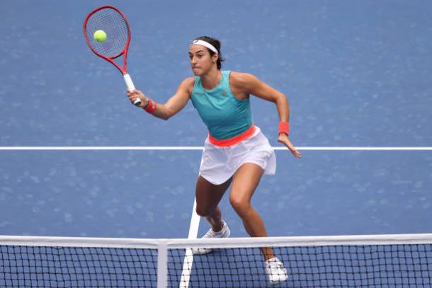 Garcia broke Pliskova three of her first four service games/Photo: Al Bello/Getty Images 