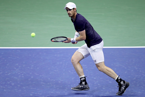 Murray in action last night (Image: Matthew Stockman)
