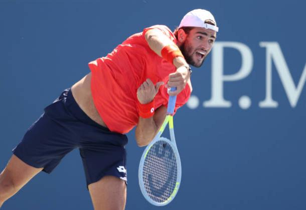 The serve was one of many effective weapons for Berrettini/Photo: Al Bello/Getty Images 