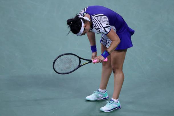 Jabeur outplayed Kenin on the stat sheet, but didn't play the big points well/Photo: Matthew Stockman/Getty Images 