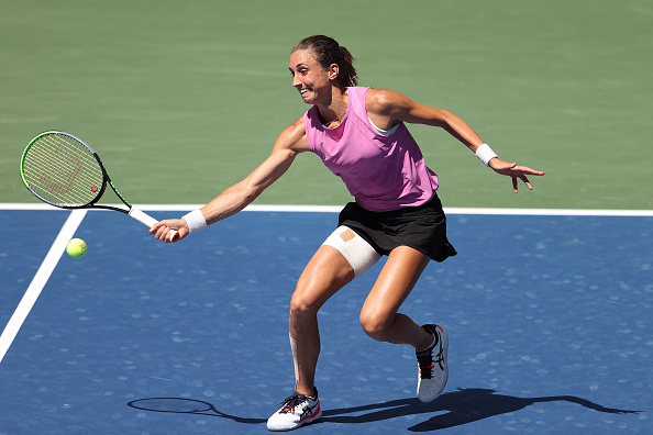 Martic was outplayed by Putintseva (Image: Al Bello)