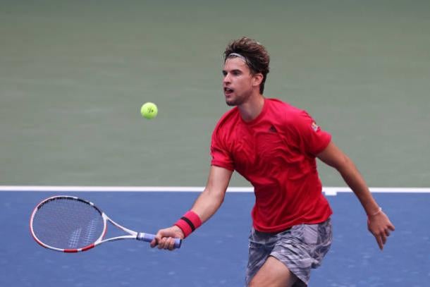 Thiem blew through the final two sets, losing just two games/Photo: Al Bello/Getty Images 