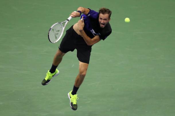 Medvedev hasn't been challenged in his four matches yet/Photo: Matthew Stockman/Getty Images