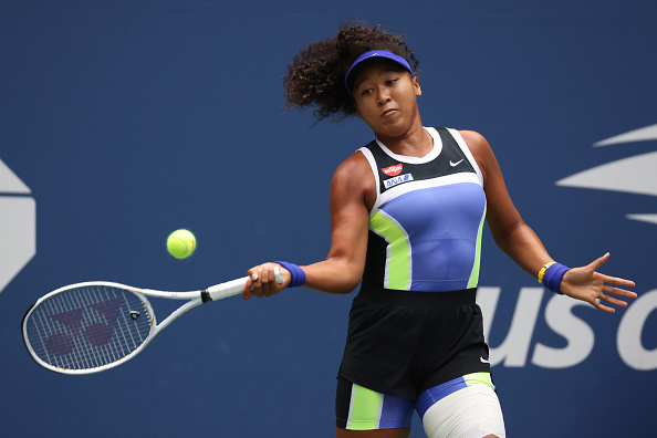 Osaka was beginning to work the forehand in set two (Photo: Matthew Stockman)