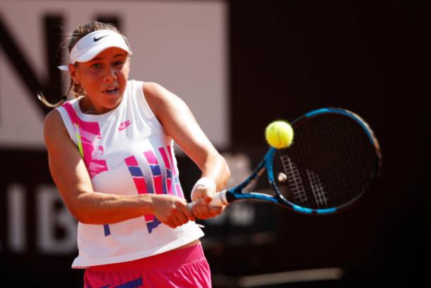 Anisimova is looking to dominate with her backhand/Photo: Clive Brunskill/Getty Images