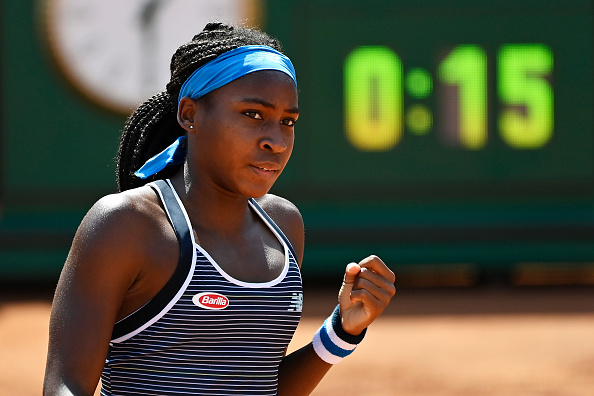 Gauff in action in Rome (Image: Pool)