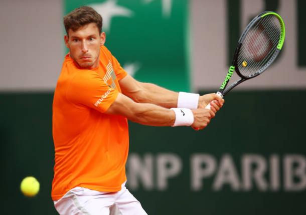 Carreno Busta was doing damage with his backhand all day long/Photo: Julian Finney/Getty Images