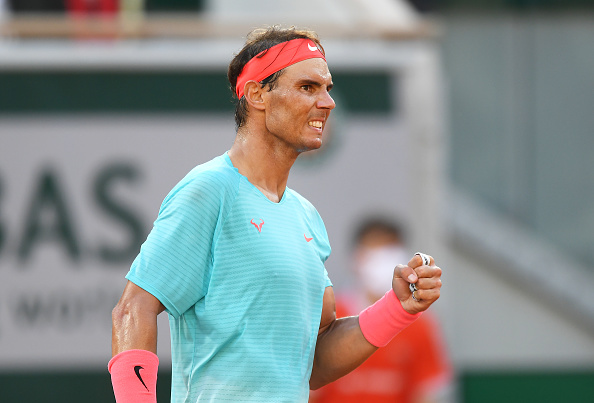 Nadal fired up after winning key points (Photo: Shaun Botterill)