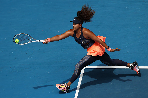 Osaka's baseline game dictated a lot of the opening set (Matt King/Getty Images)