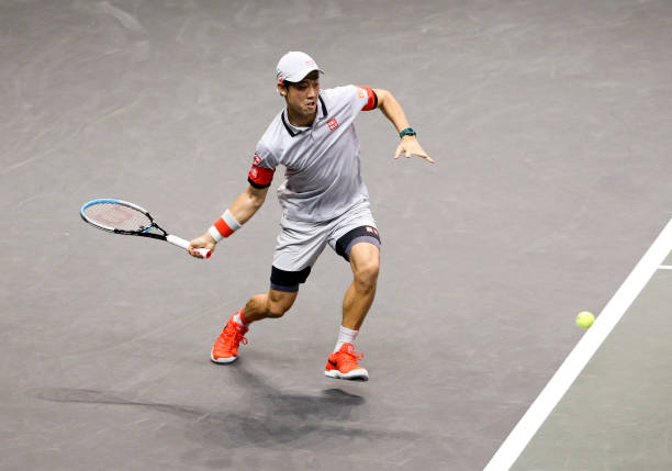 Nishikori will look to his forehand to do damage/Photo: John Berry/Getty Images