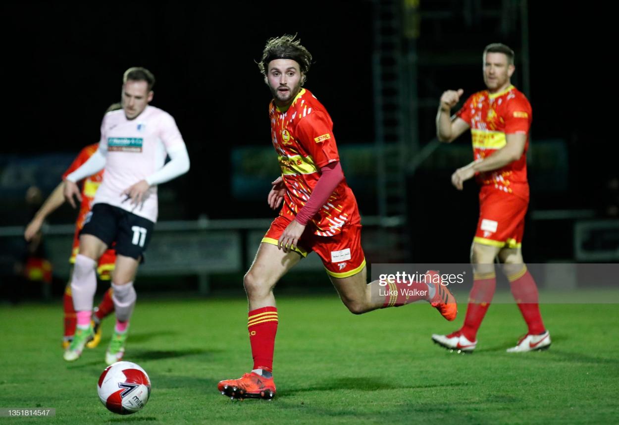 Giorgio Rasulo will be Banbury's hope of staying up this season. (Photo by Luke Walker/Getty Images)