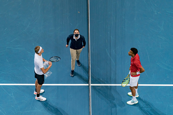 Zverev and Auger-Allassime played an epic at the ATP Cup (Andy Cheung/Getty Images)