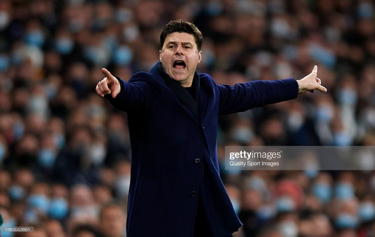 Pochettino managing his players at PSG (Photo by Quality Sport Images/Getty Images