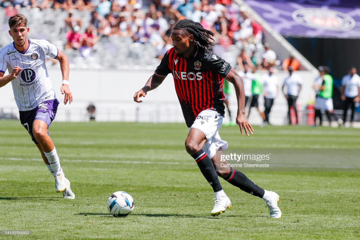 Thuram carrying the ball (Photo: Catherine 