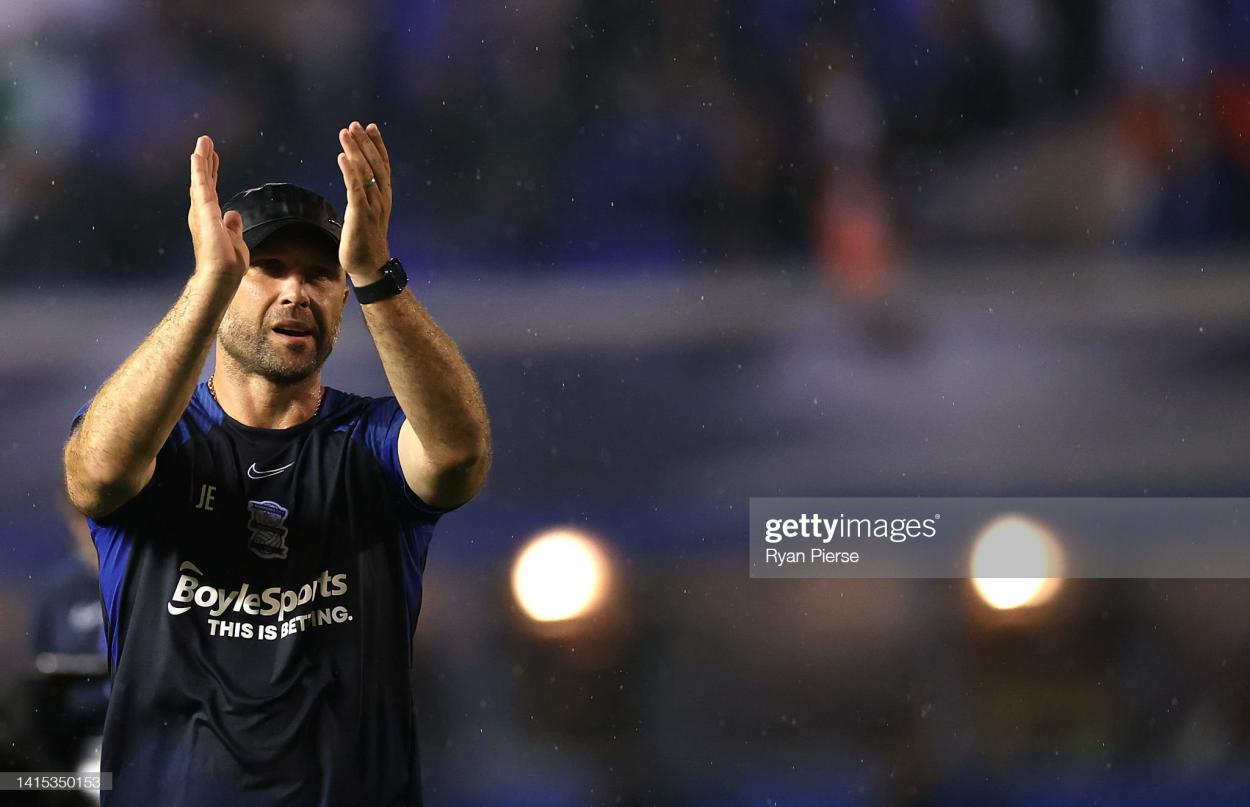 Birmingham City manager, John Eustace (Photo by Ryan Pierse/Getty Images)