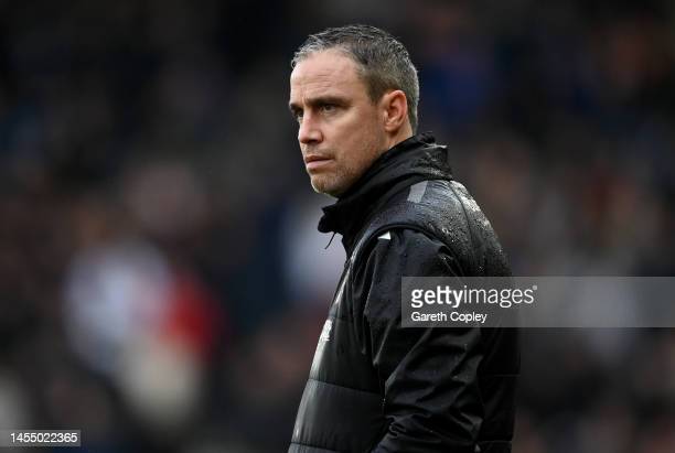 <strong><a  data-cke-saved-href='https://www.vavel.com/en/football/2023/01/23/1135569-four-things-we-learnt-from-barnsleys-victory-against-accrington-stanley.html' href='https://www.vavel.com/en/football/2023/01/23/1135569-four-things-we-learnt-from-barnsleys-victory-against-accrington-stanley.html'>Michael Duff</a></strong> has spoken to press about injury concerns on Thursday. (Photo by Gareth Copley/Getty Images)