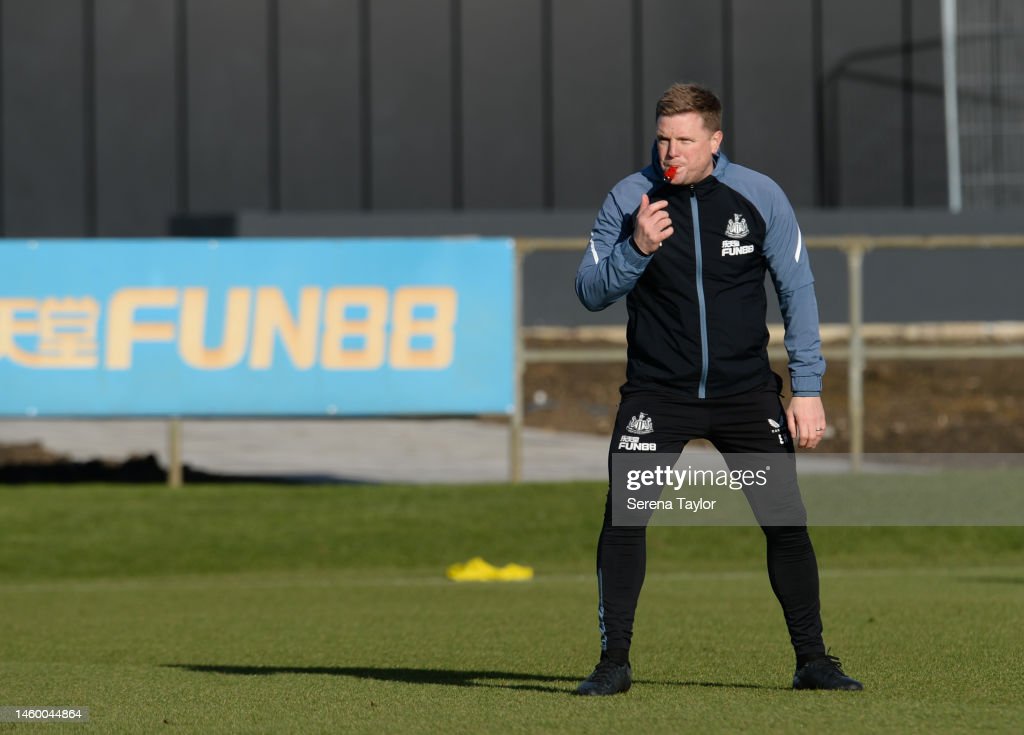 Eddie Howe at Newcastle's training ground (Photo by Serena Taylor Via GettyImages)