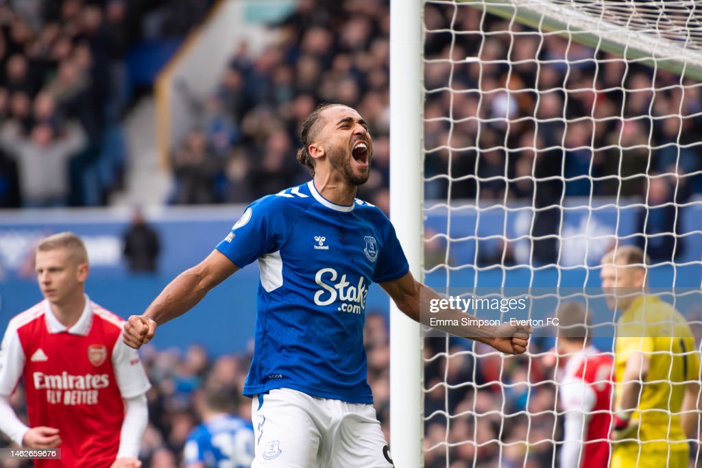 <strong><a href='https://www.vavel.com/en/football/2022/09/16/everton/1123470-lampard-blunt-everton-mustnt-overburden-returning-calvert-lewin.html'>Dominic Calvert-Lewin</a></strong> in action for Everton (Image by Emma Simpson - Everton FC/GETTY Images)