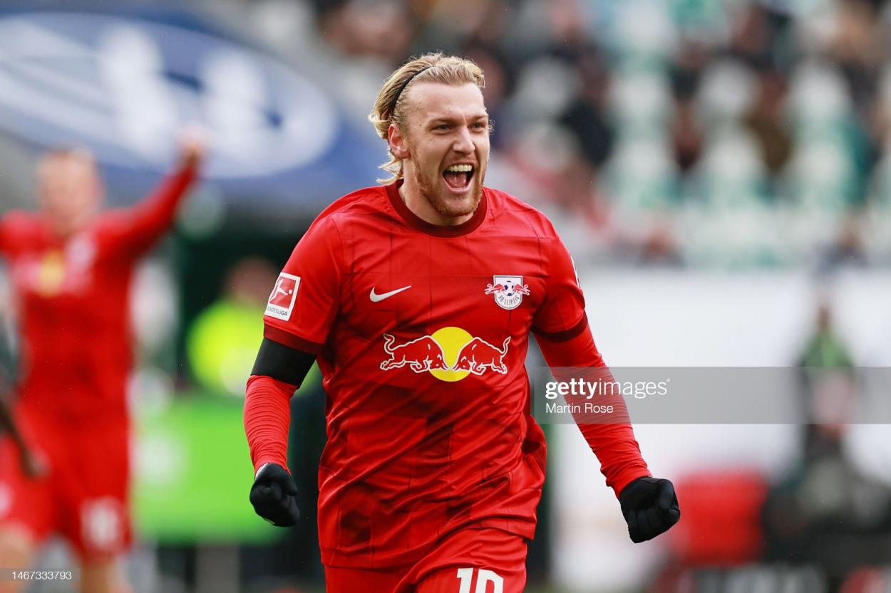 Forsberg has scored in three consecutive Bundesliga games (Photo by Martin Rose/Getty Images)