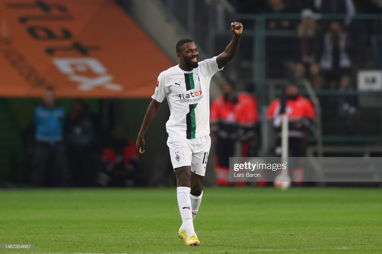 Marcus Thuram is Gladbach's top scorer this season with 11 goals in the Bundesliga (Photo by Lars Baron/Getty Images)