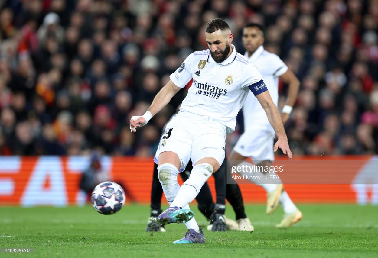 Karim Benzema scores Real Madrid's fifth goal (Photo: Alex Livesey/UEFA via GETTY Images)