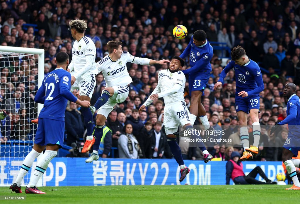 Wesley Fofana's header in the 53rd minute won the game for Chelsea | Creator: Chloe Knott - Danehouse  |  Credit: Getty Images Copyright: 2023 Chloe Knott - Danehouse